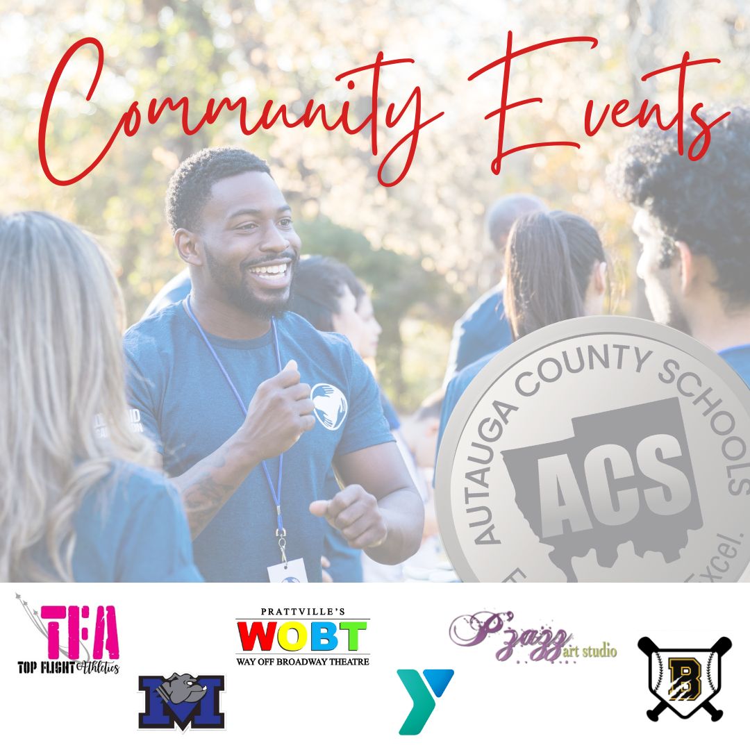 Community Events Graphic for April 2025