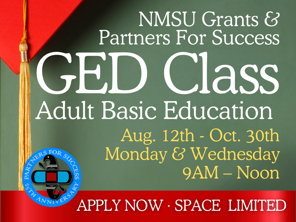 GED Classes from NMSU at PFS Training Center