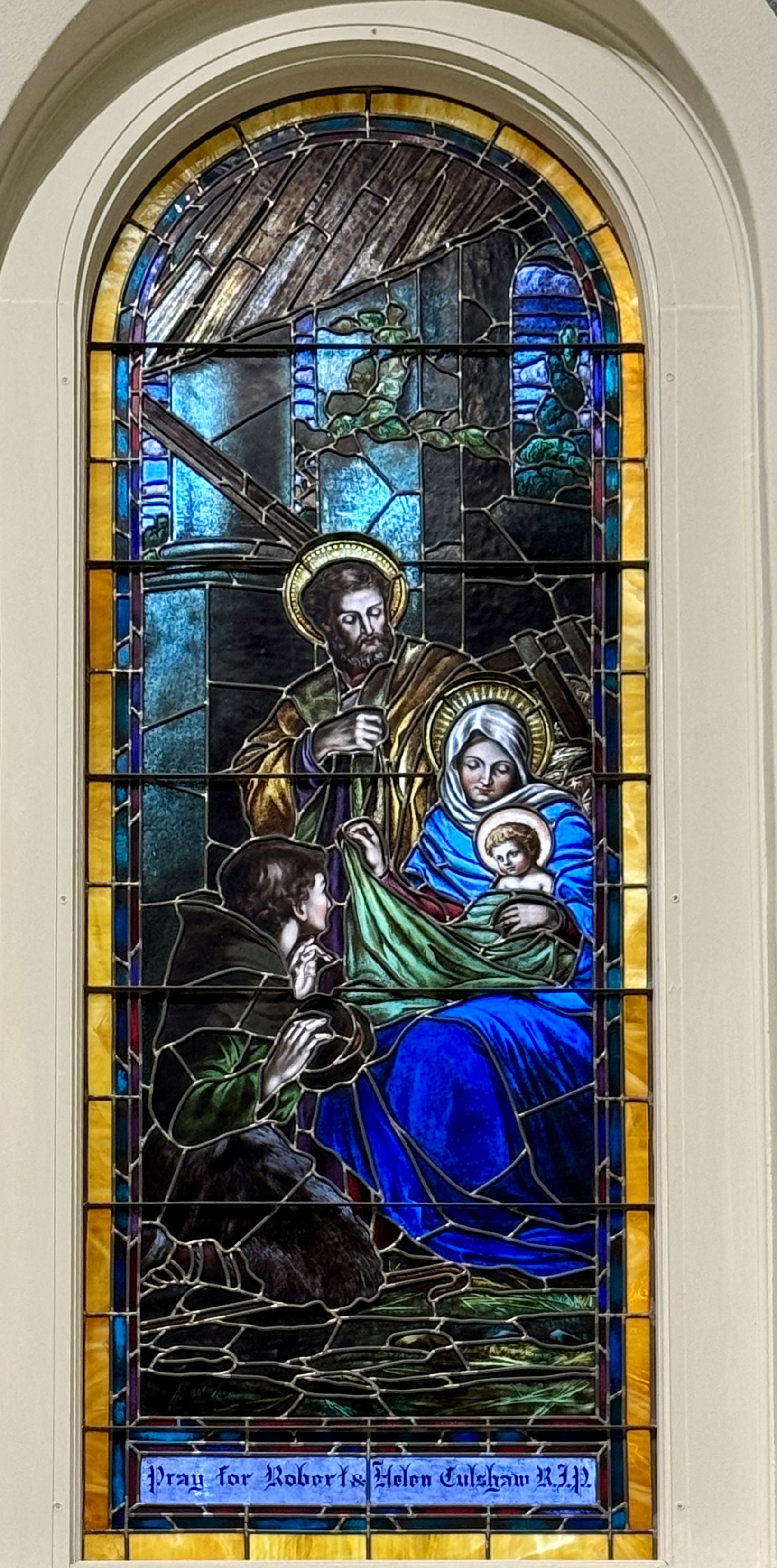 Stained Glass Window Nativity