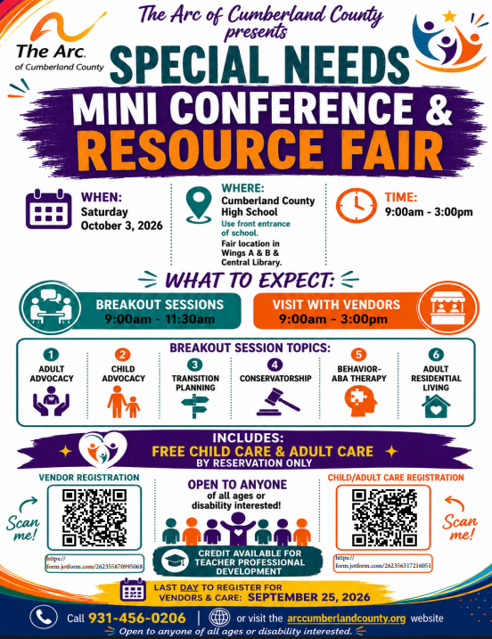 Arc Resource Fair Flyer Community Event
