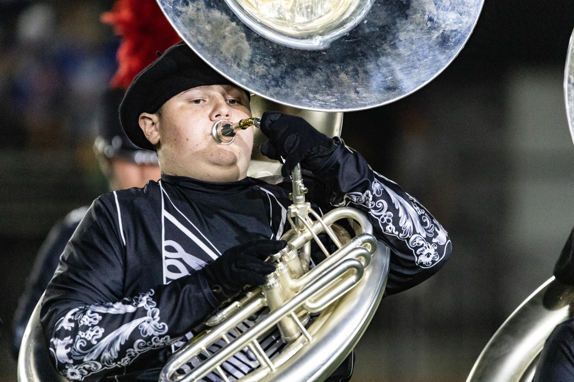 Ingram Tom Moore High School marching band performance in the Bandera game.