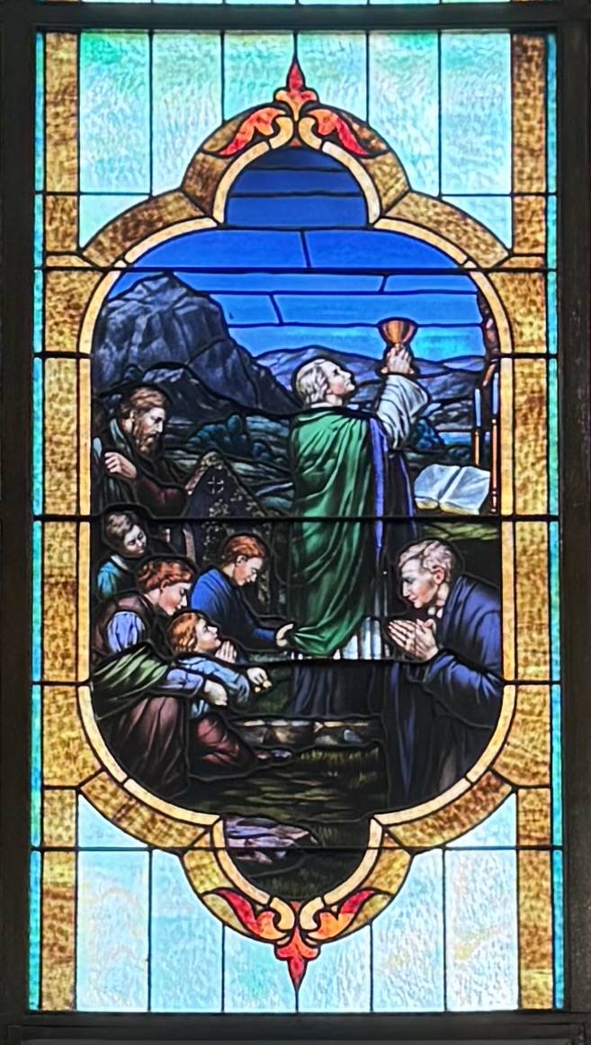 Stained Glass Window Mass in Penal Times
