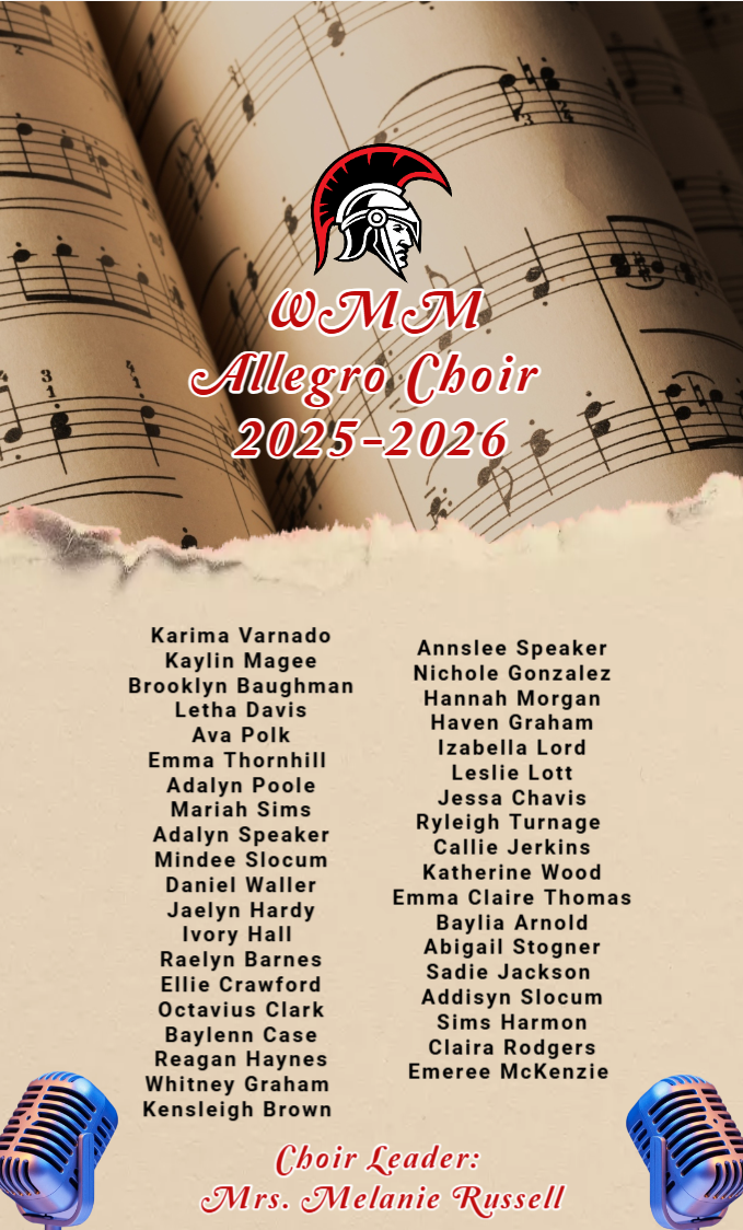 Introducing our 2025-2026 WMM Allegro Choir