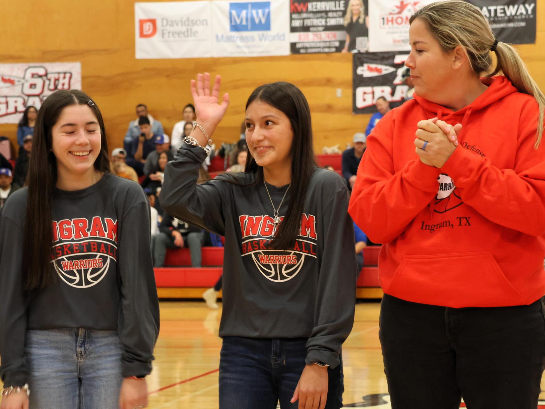 Middle School Recognition - Halftime 1.16.26