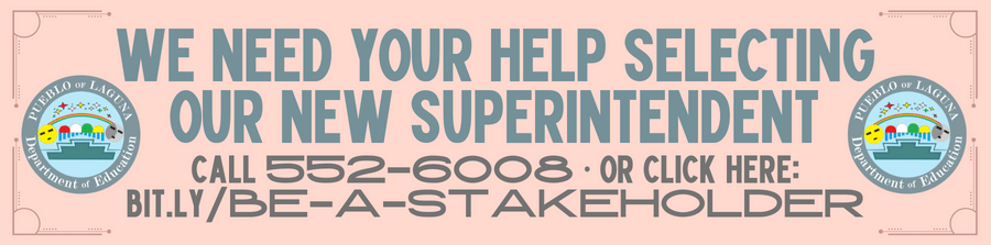 Be a Stakeholder - Help us select a new superintendent!