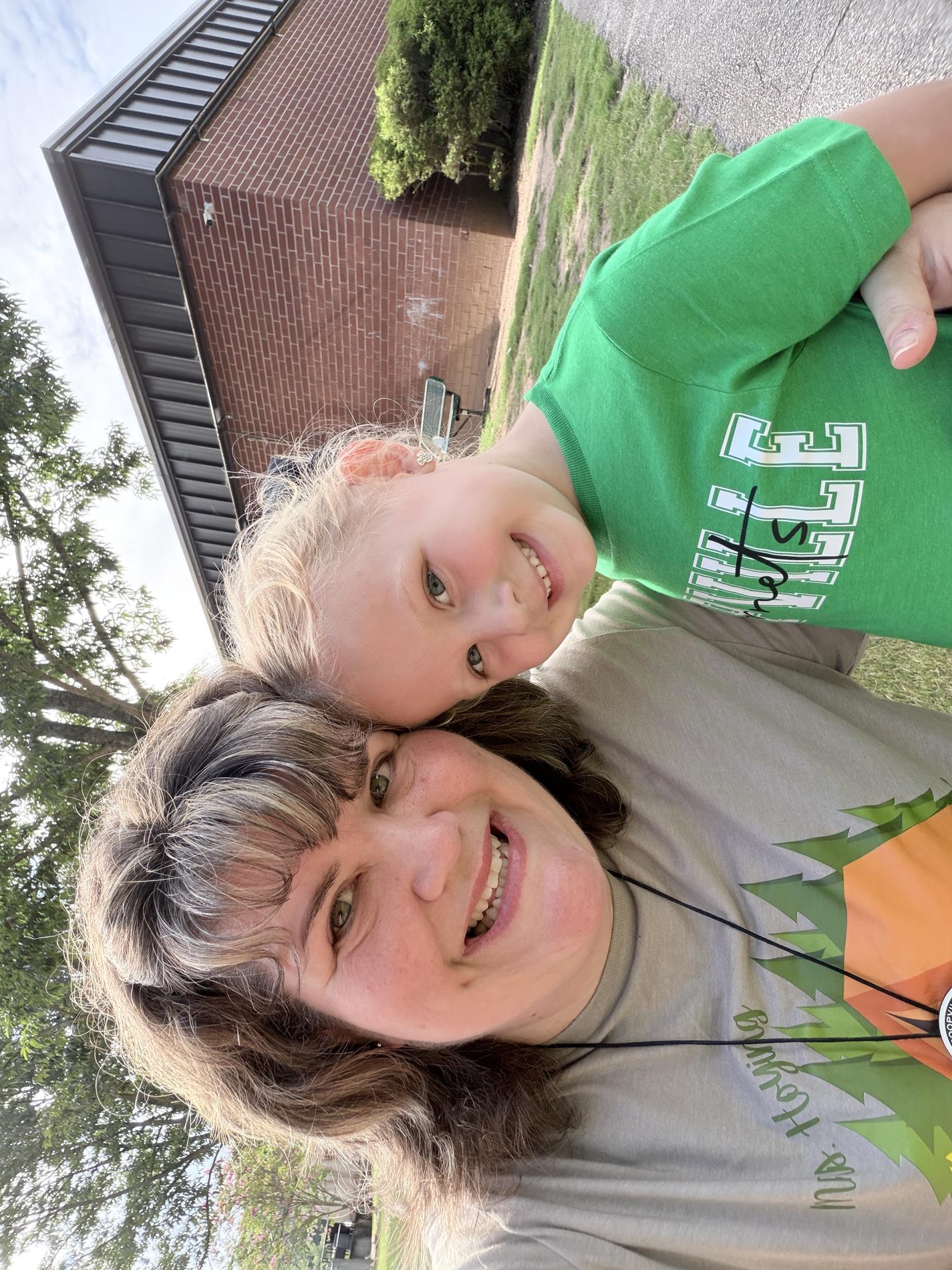 Teacher and Student smiling
