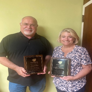 Joseph Aikens  & Vidalia City School's Gwen Warren Honored for Service to Toombs Co. Family Connection