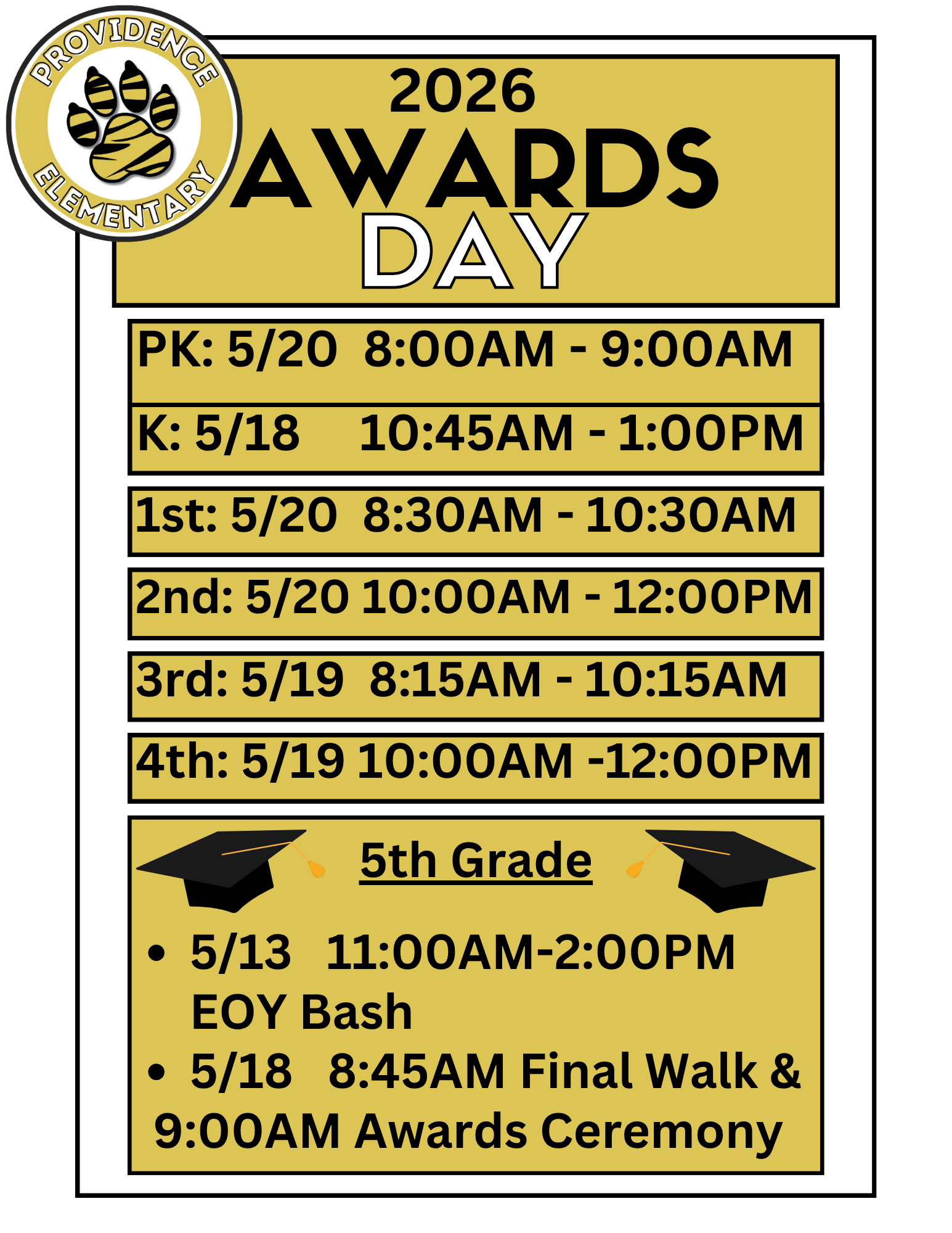 Awards Flyer