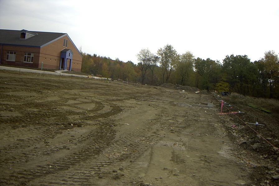 Parking lot for elementary wing
