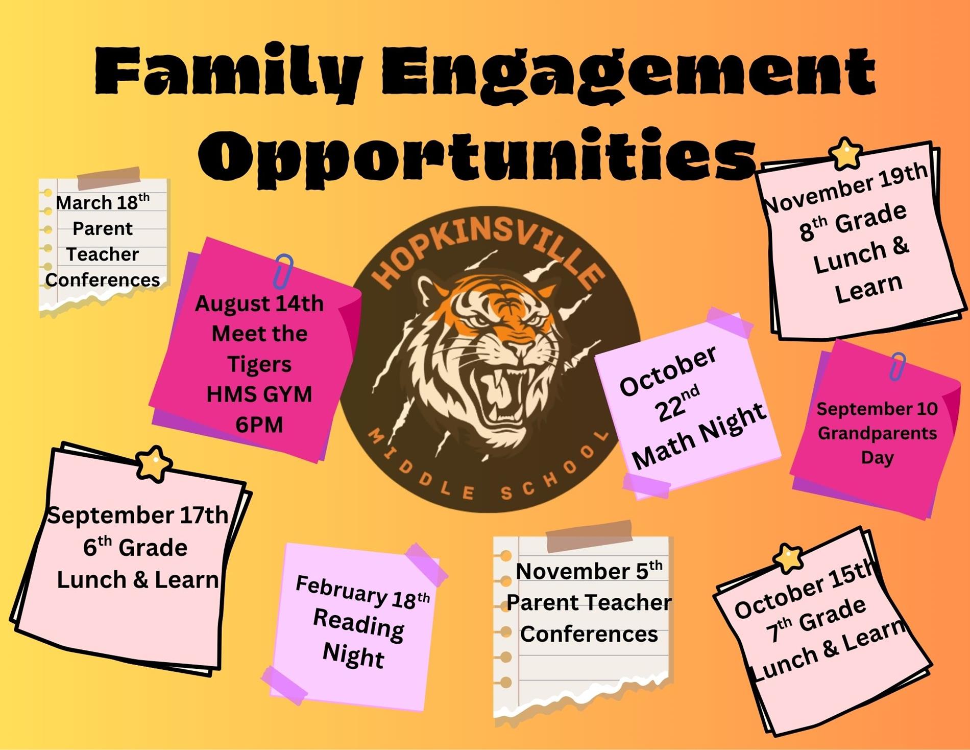 Parent Engagement Opportunities 