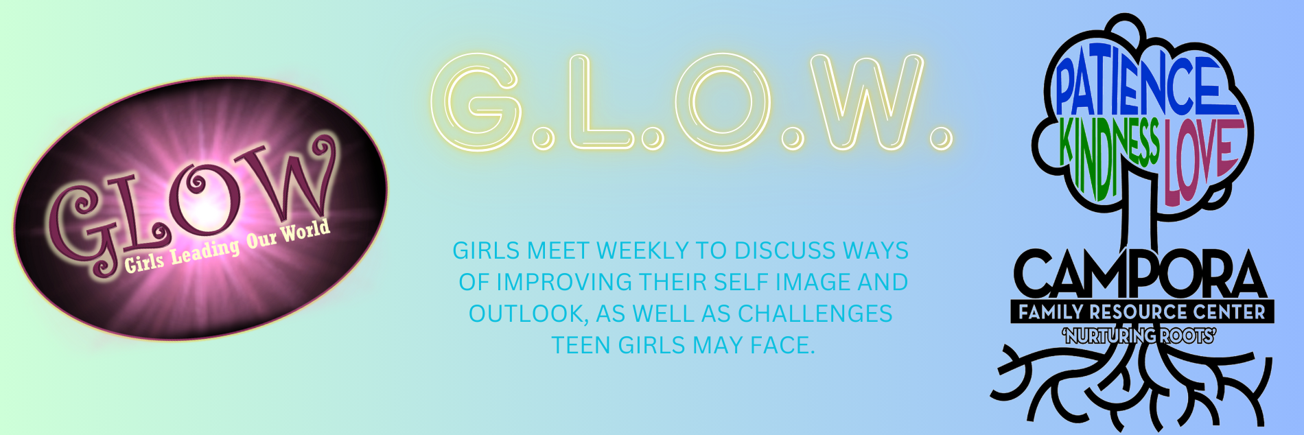 GLOW-Girls Leading our World webpage header