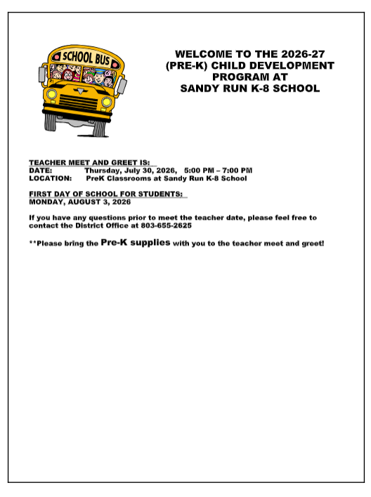 Child Development Program at Sandy Run K8