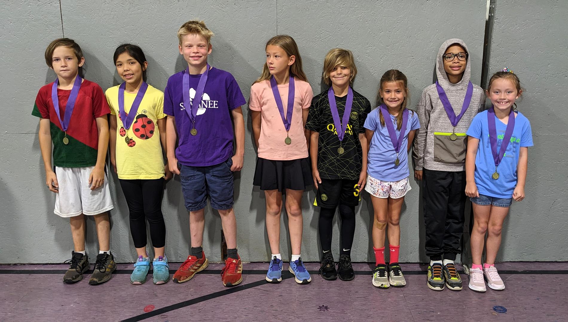 mile run medal  recipients
