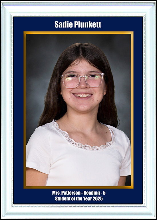 5th Grade Reading Student of the Year