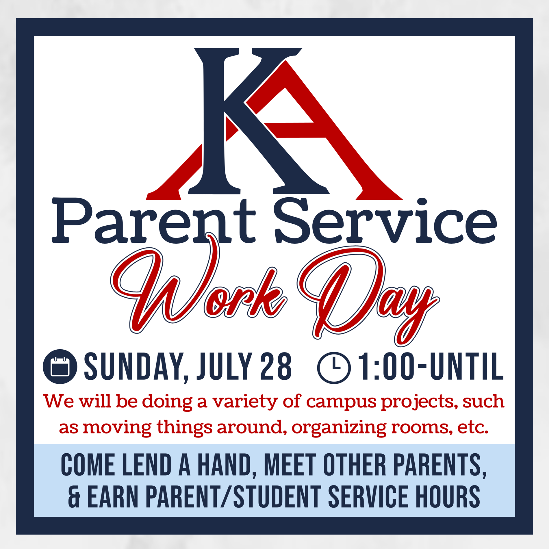 Parent Work Day
