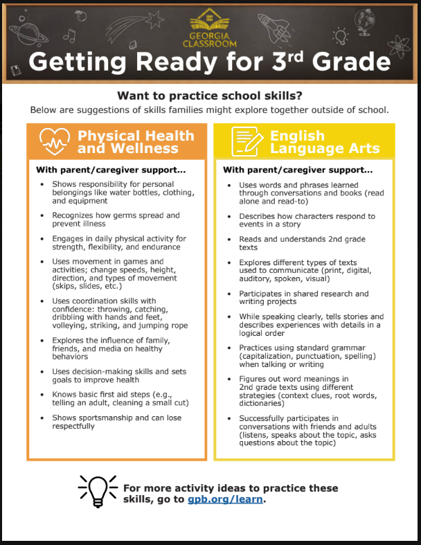 Are you ready for third grade?