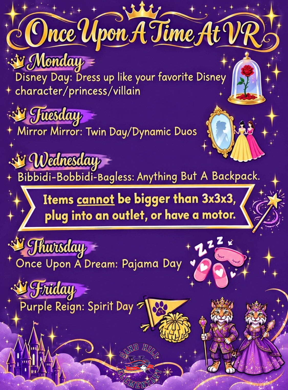 Homecoming week dress up days