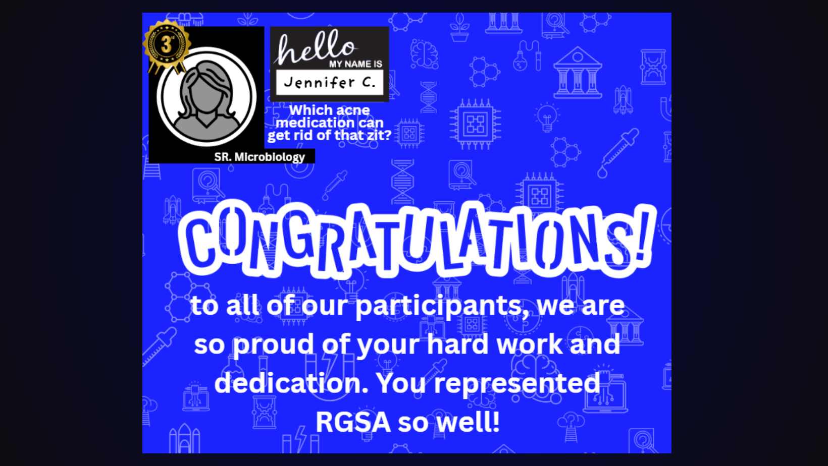 Science Fair Awards slide 1