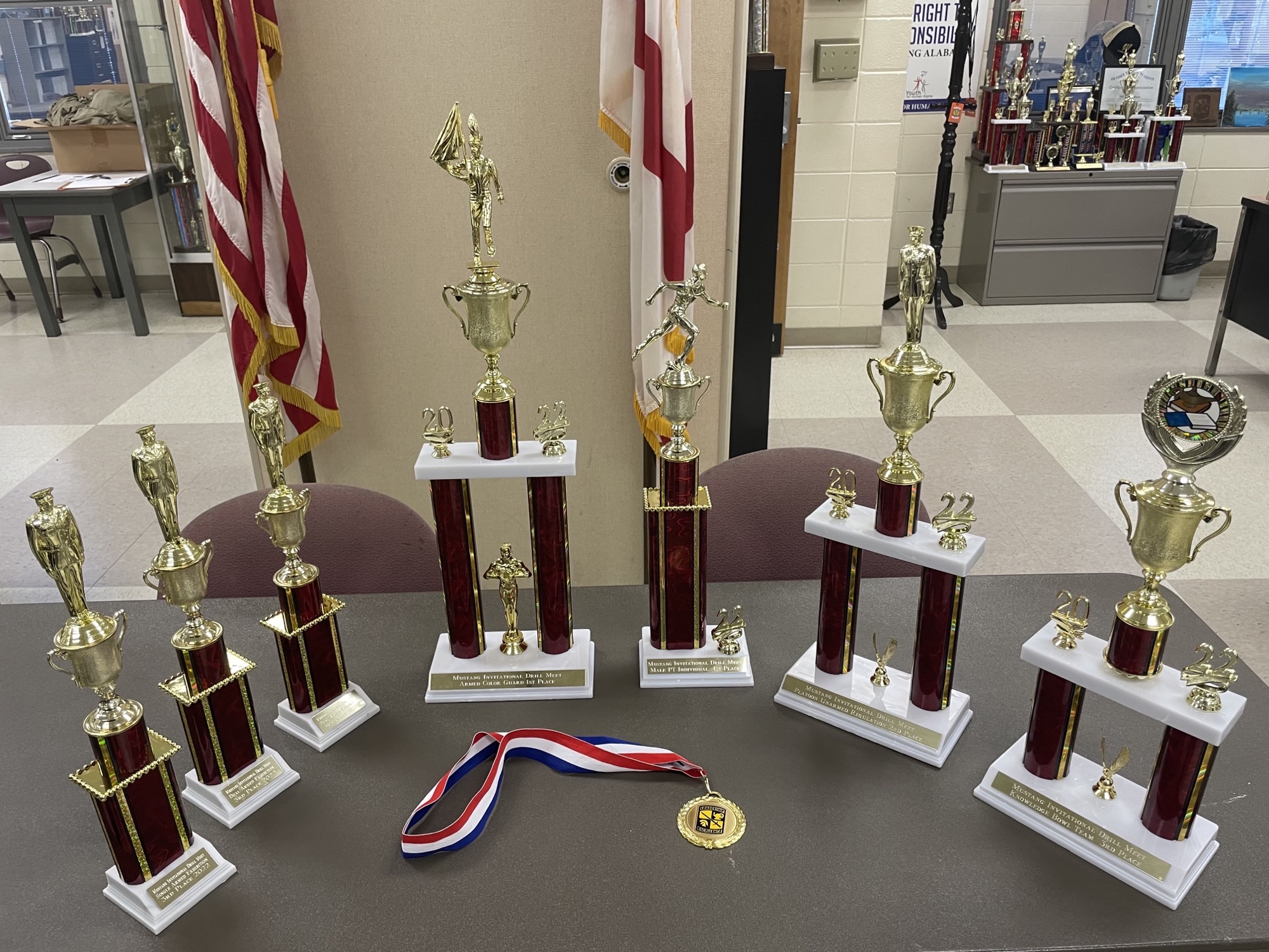 Trophies won at Stanhope Elmore HS Drill Competition 2022