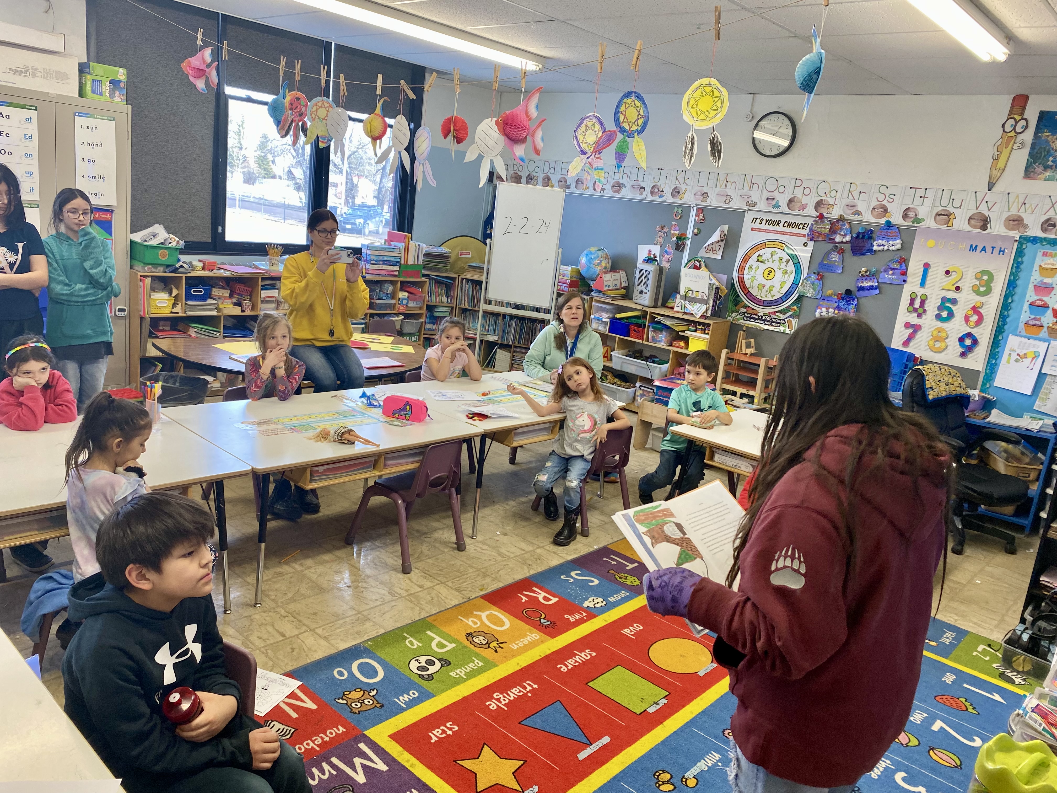 Students Presenting Their Books