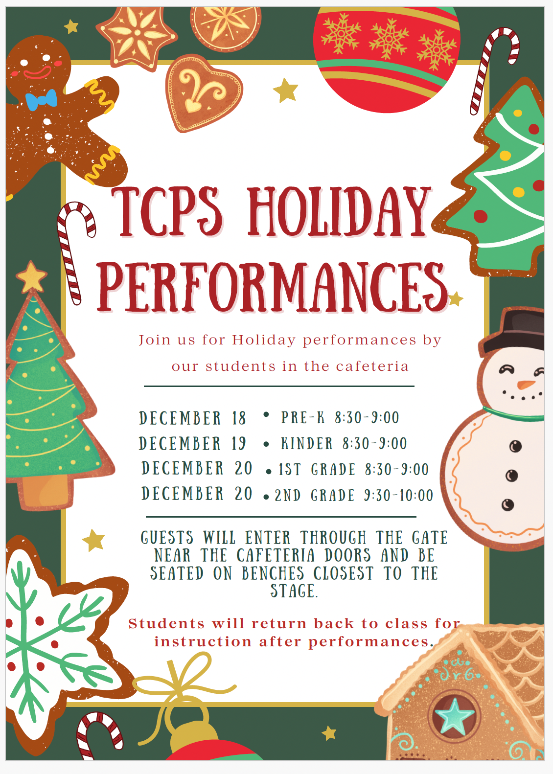 TCPS Performances