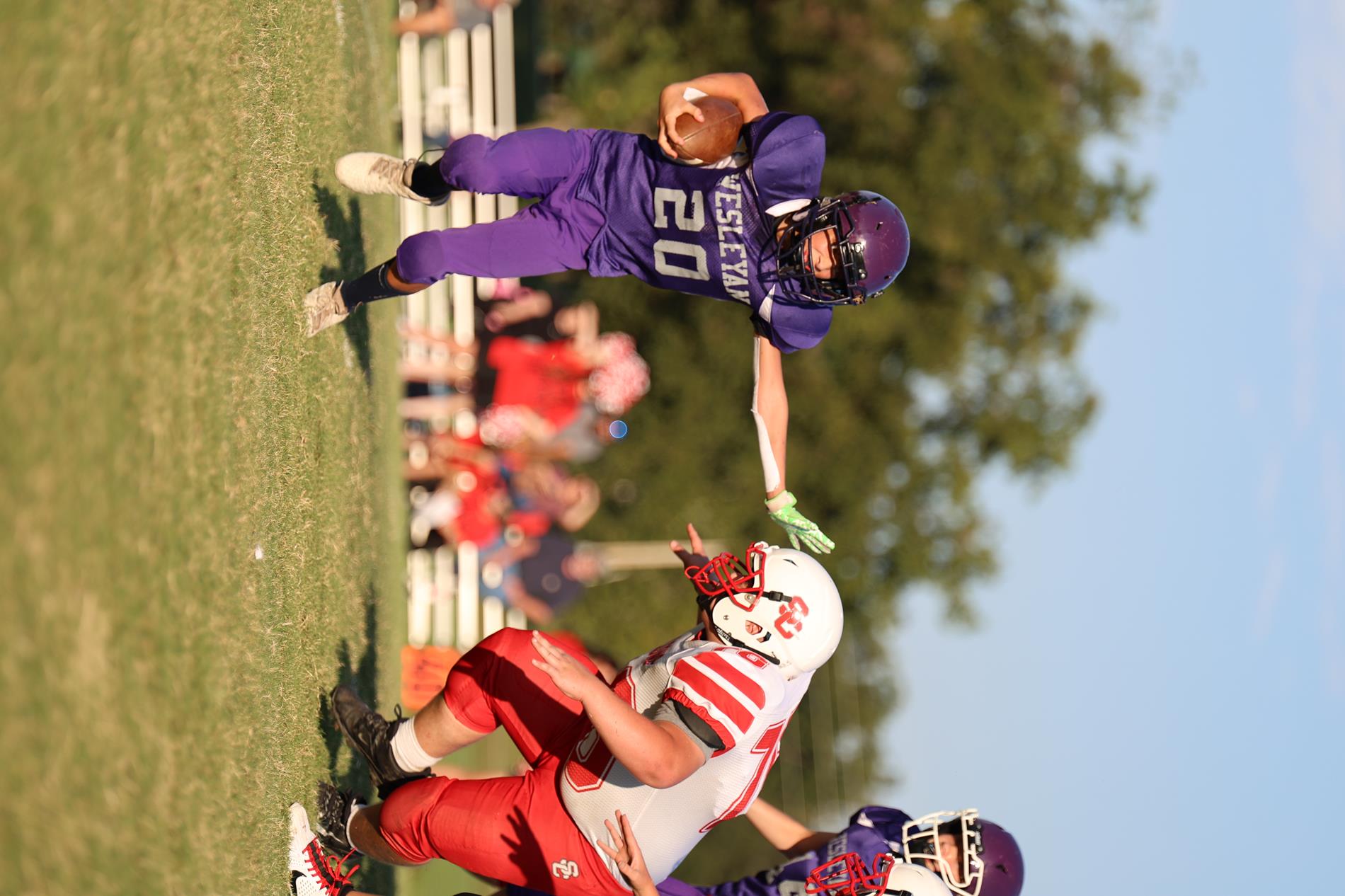 Football Player Running with the Ball