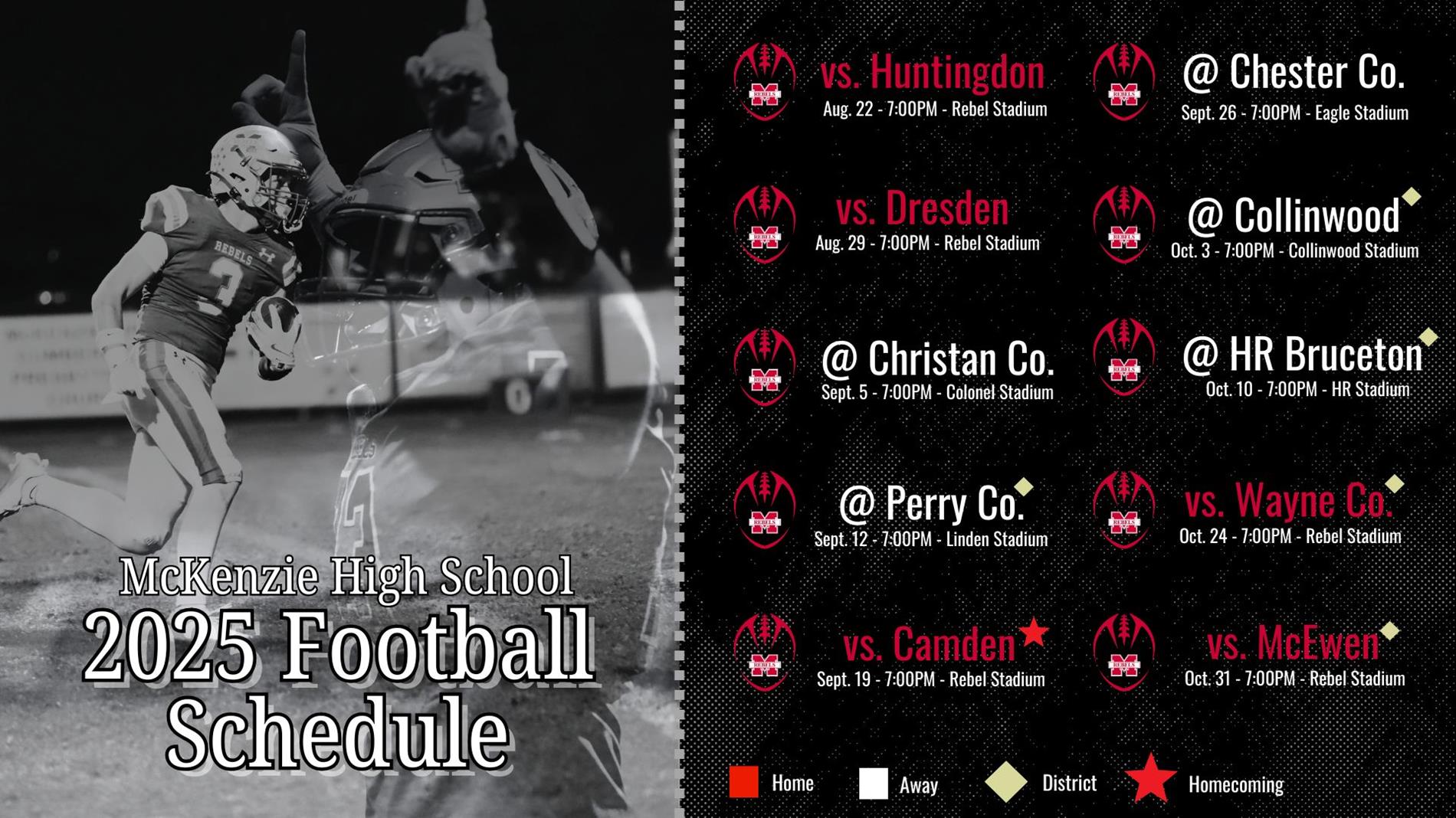 2025 Football Schedule