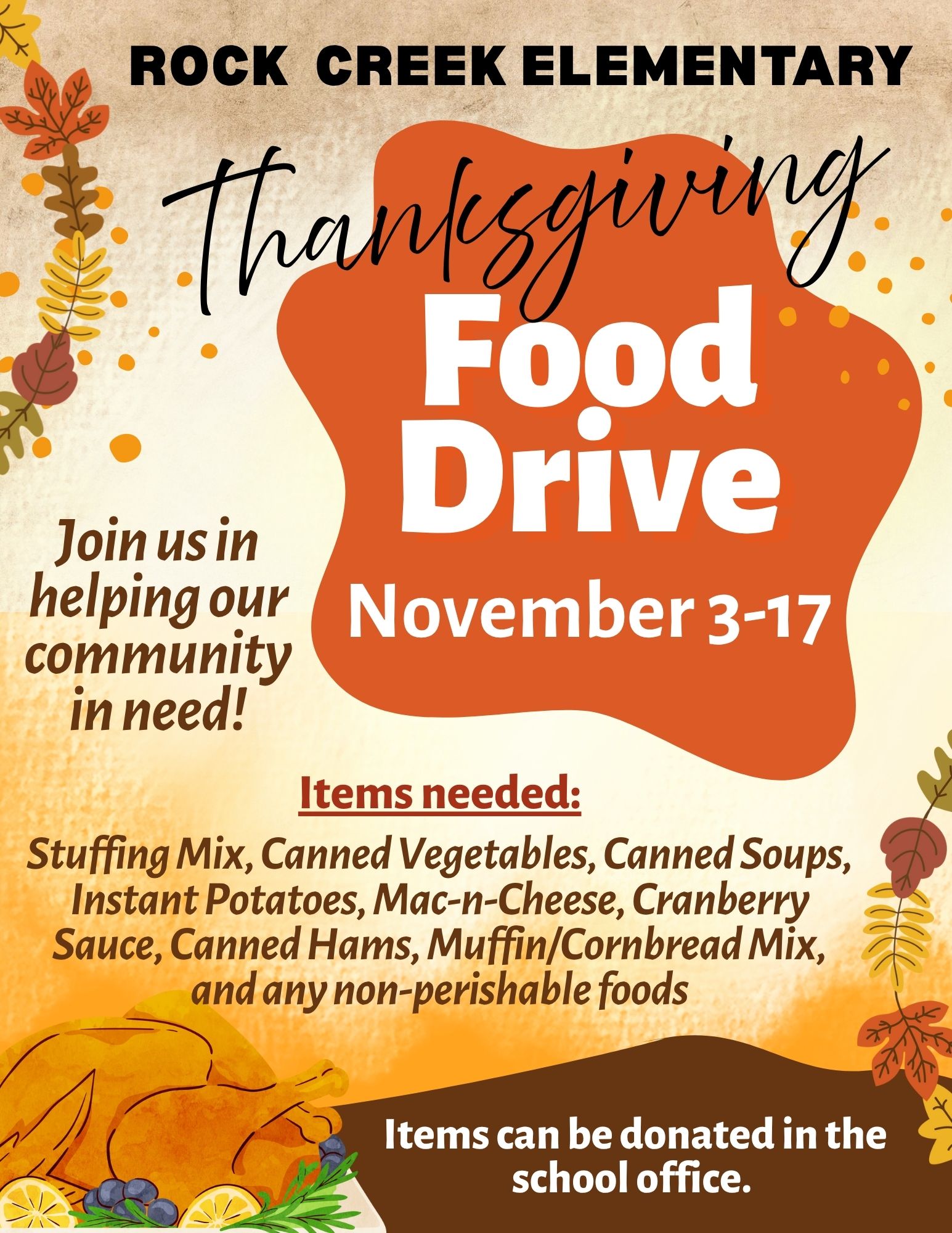 Thanksgiving Food Drive
