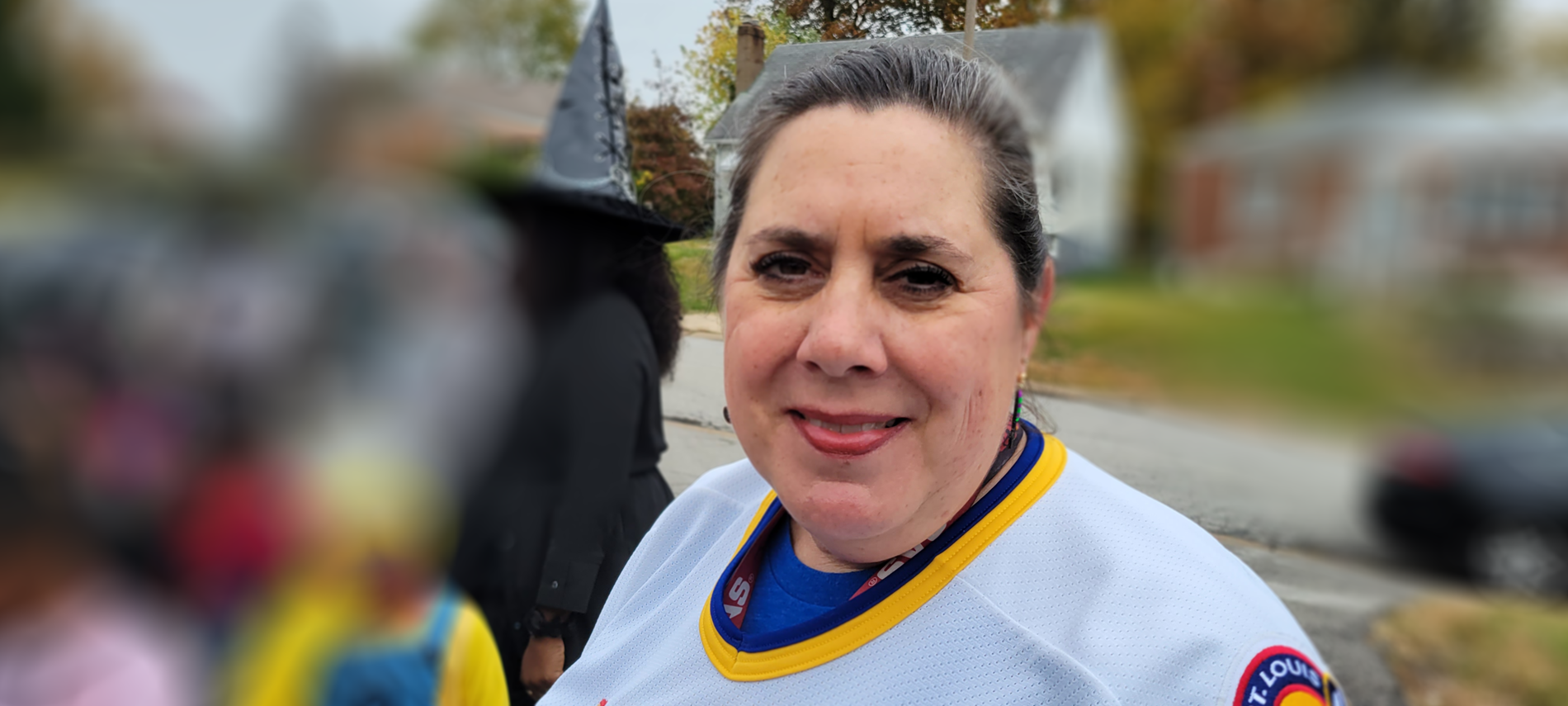 Trunk or treat pictures. Teacher in St Louis Blues Jersey 