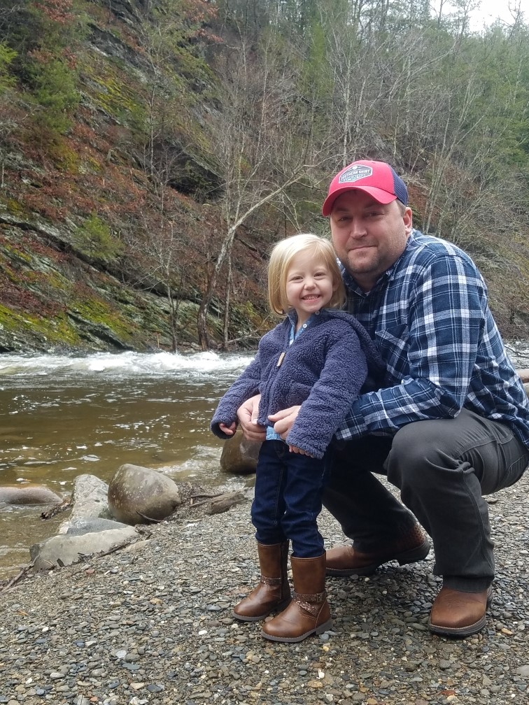 Andy and Daughter at River