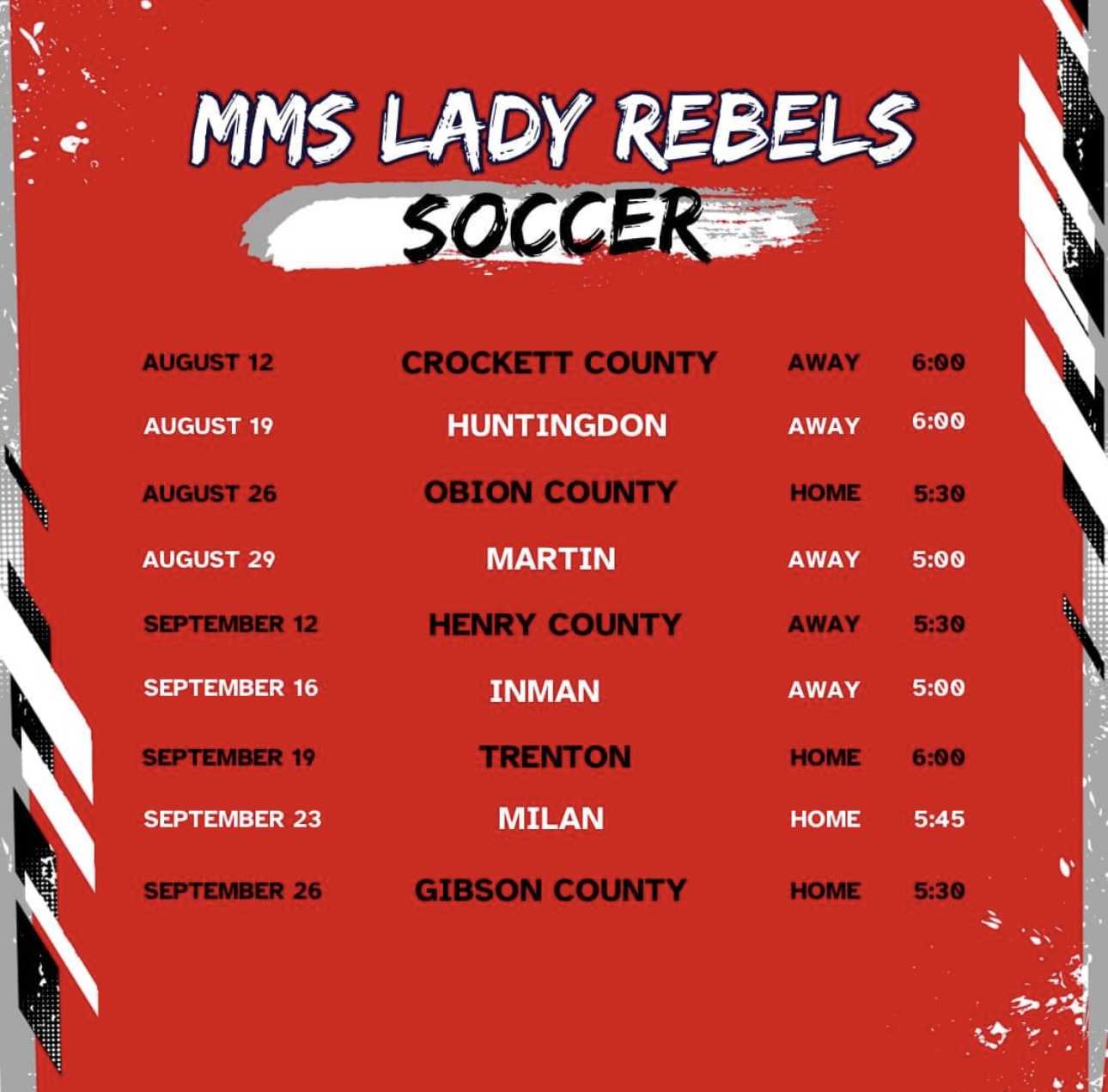 Girls soccer schedule 2024