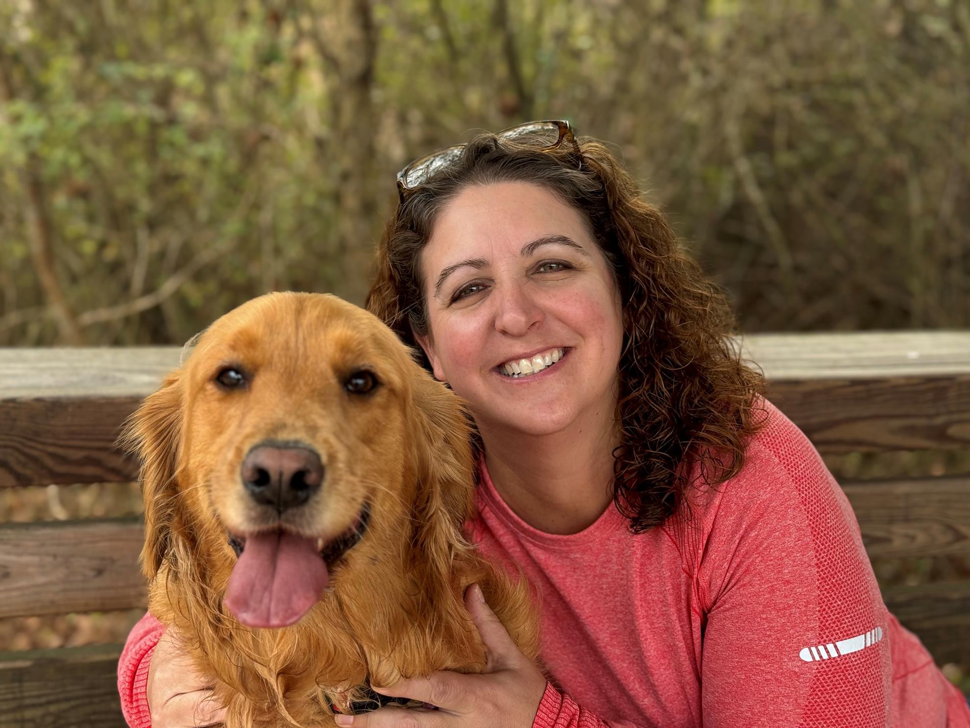 Ms. Nations and her dog, Macy Mae