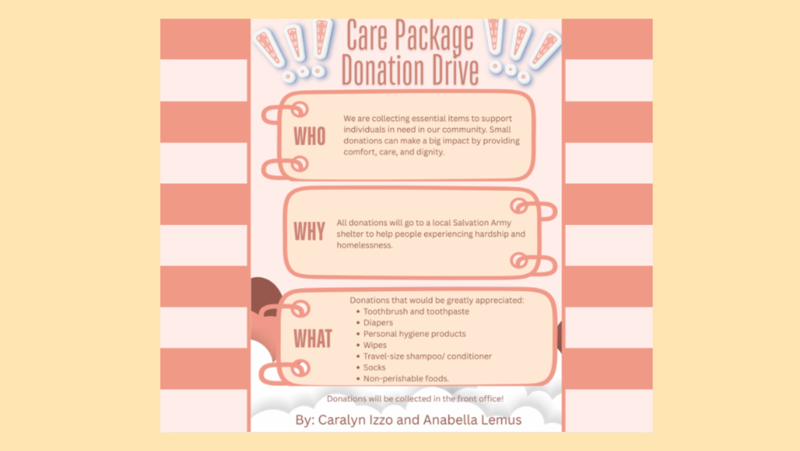 Care Package Donation Drive