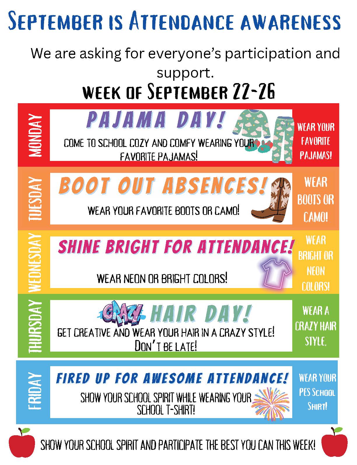 Attendance Spirit Week