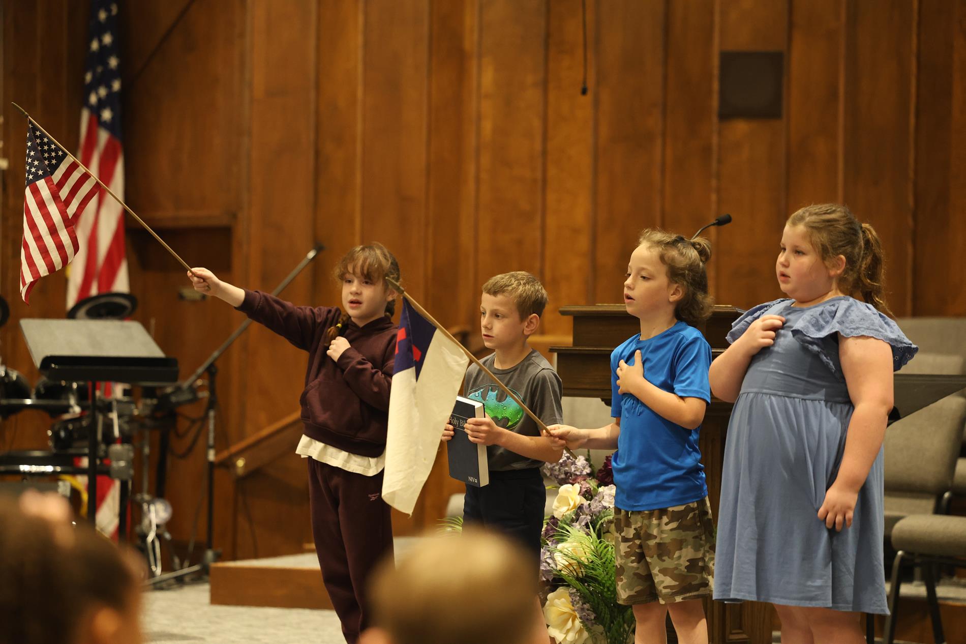 Students Saying Pledges