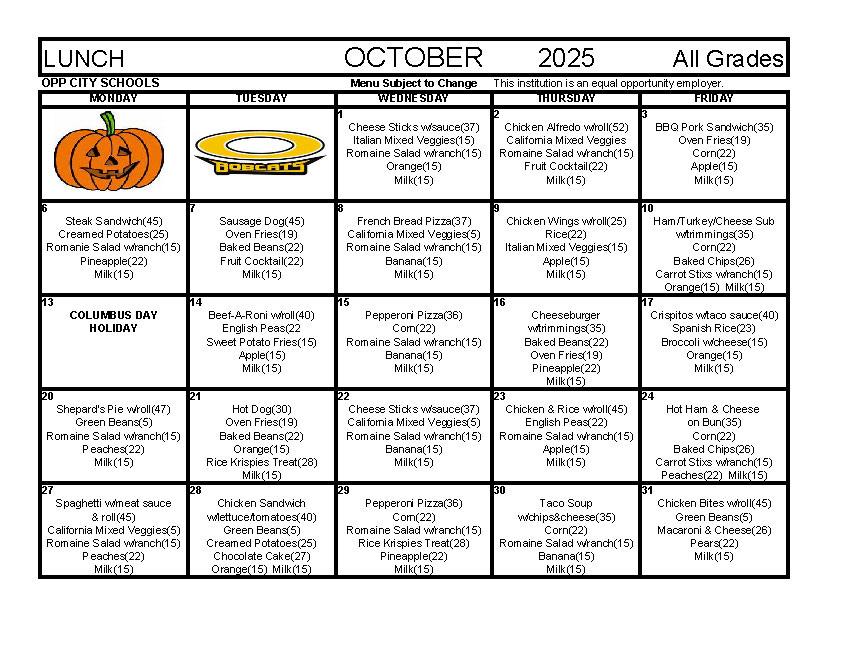 Lunch October 2025