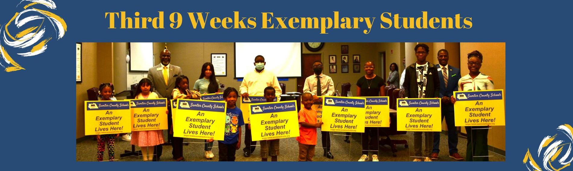 Third 9 Weeks Exemplary Students