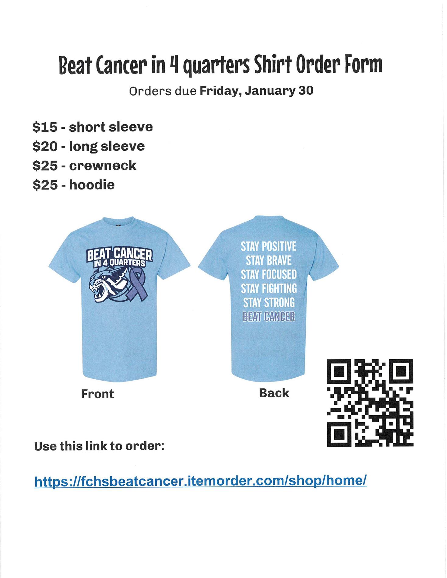 BEAT CANCER GAME FLYER 