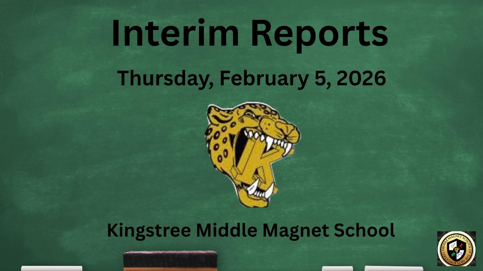 3rd Nine Weeks Interim Reports Issued Thursday February 5, 2026