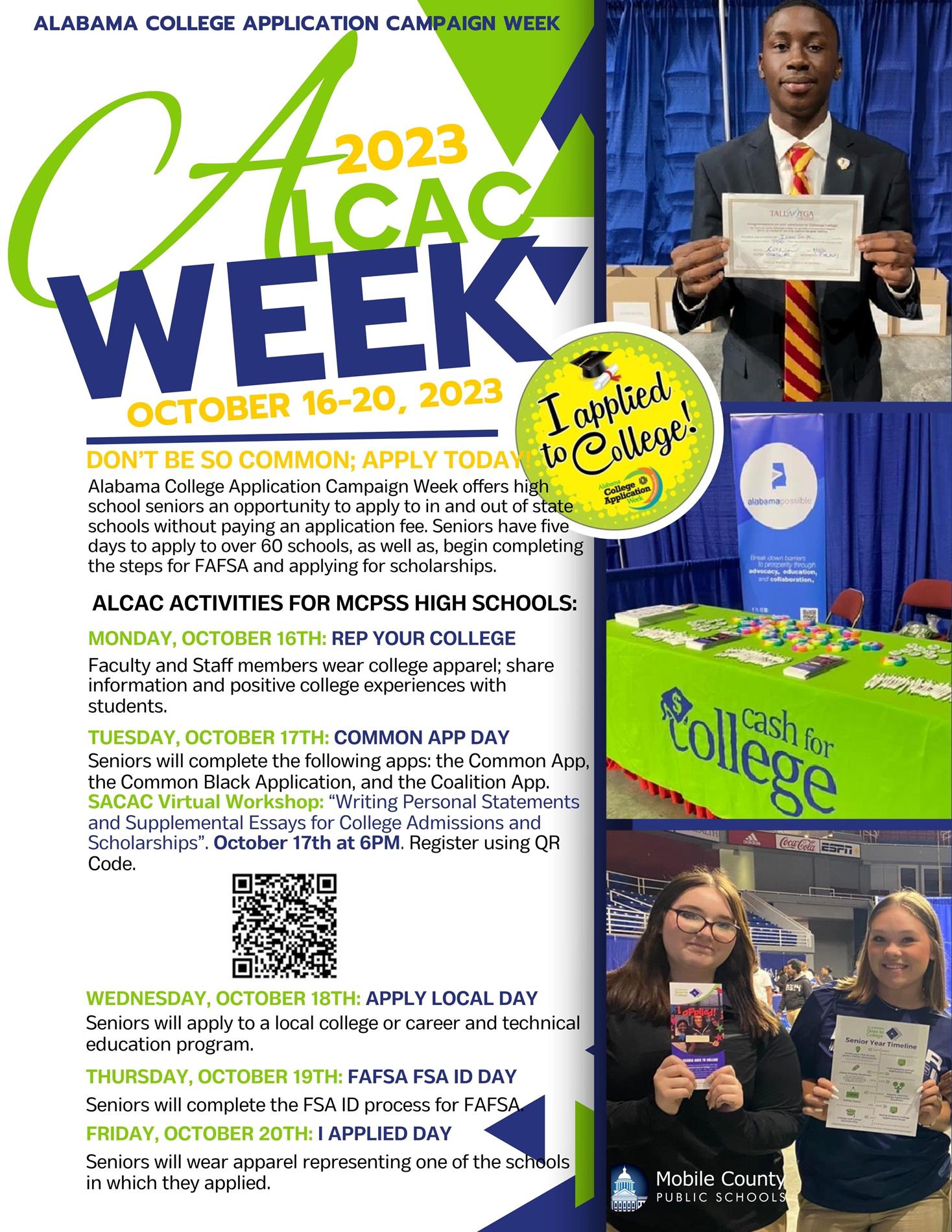 Alabama college application campaign week