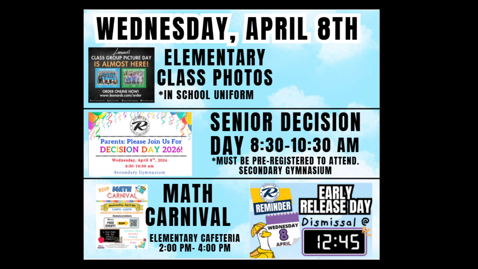 Wednesday April 8th