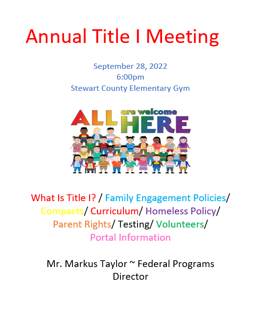Title 1 Meeting