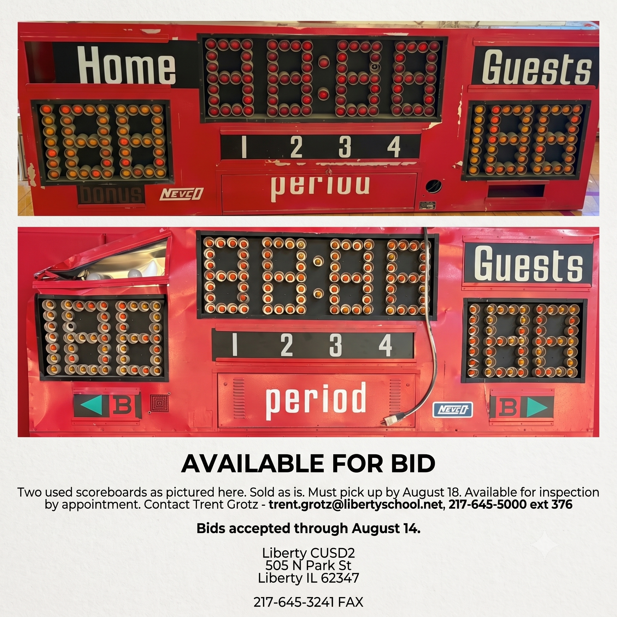 Scoreboard Bids