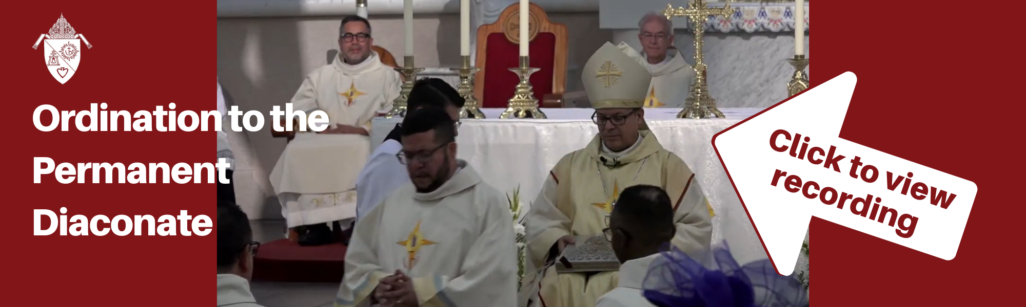 Diaconate Ordination banner Livestream link 08.23.25