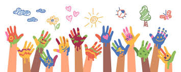 illustration of kids hands