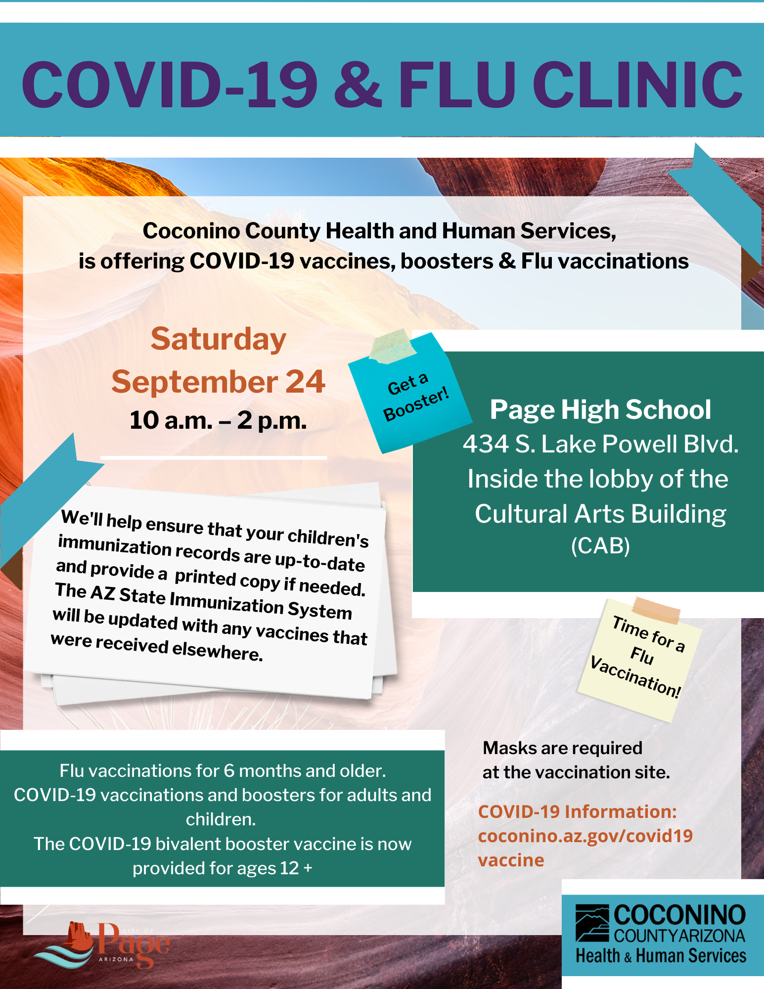 Upcoming immunization events