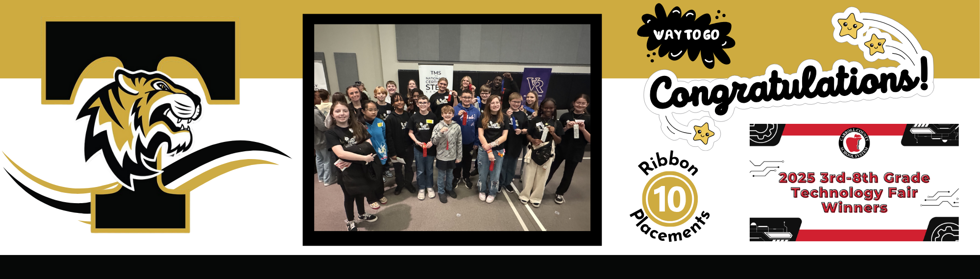 Our TMS Tigers earned 10 Ribbons at the CCS Tech Fair!