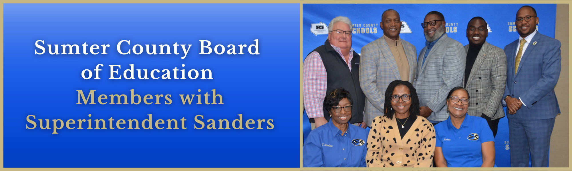 Sumter County Board of Education with Superintendent Sanders