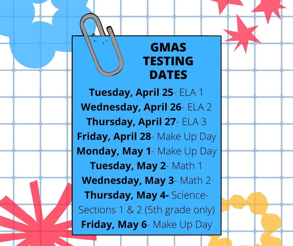 GMAS TESTING DATES
