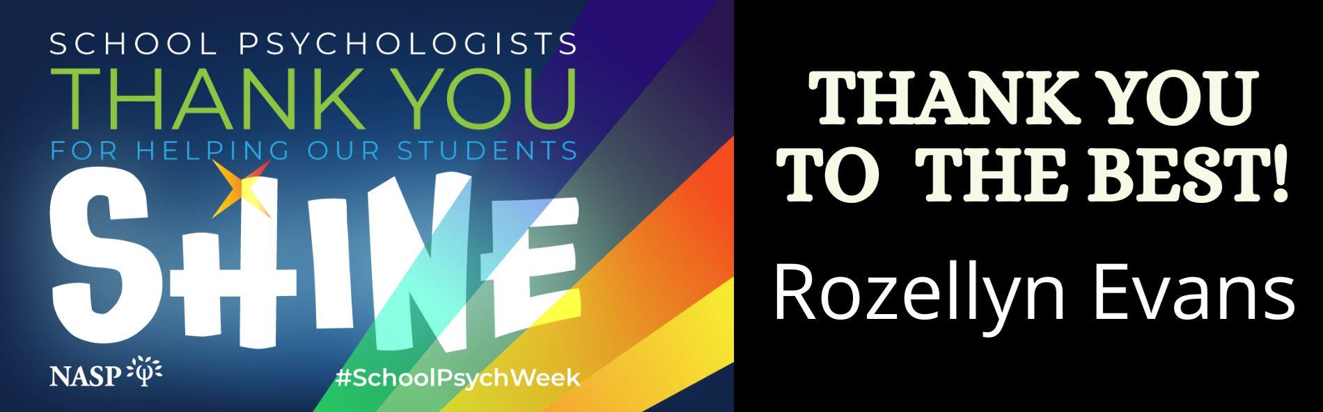 HAPPY School Pyschologist Week!